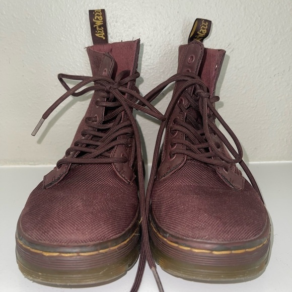 DR. MARTENS combs burgundy, boots man 4. Ladies 5 - Picture 4 of 15